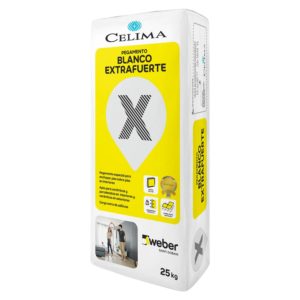 Pegamento blanco para Enchapar Piso sobre Piso Hasta 60x60  Celima-Weber
