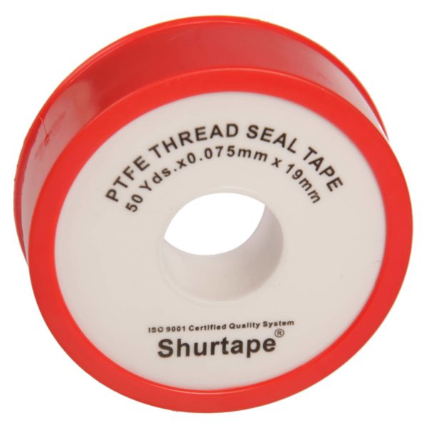 Pack 5 Cinta Teflón Rojo 0.075mm x 19mm  Shurtape