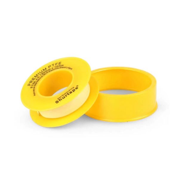Cinta Teflón para Agua y Gas Amarillo 0.120mm x 12mm  Shurtape - Imagen 2