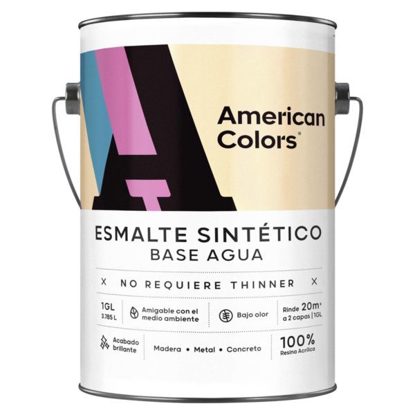 Esmalte al Agua Lleno 1GL    American Colors