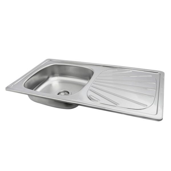 Lavadero de Cocina Record Acero Inoxidable 1 Poza con Escurridero Durainox 89.3x46cm  Record - Imagen 2