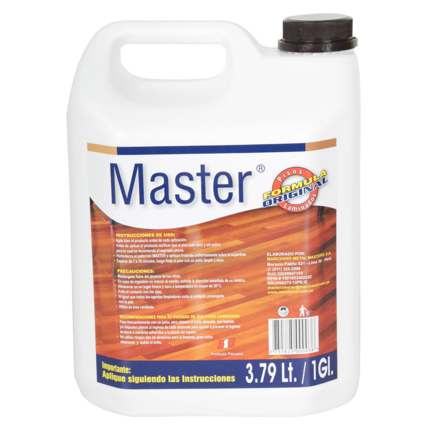 Limpiador de Pisos Laminados 3.79L Master