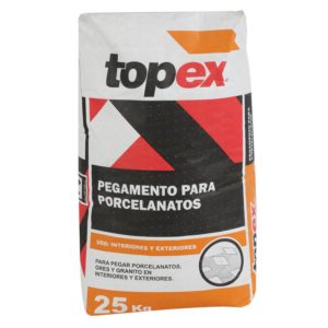 Pegamento para Cerámicas o Porcelanatos 25 kg Blanco  Topex