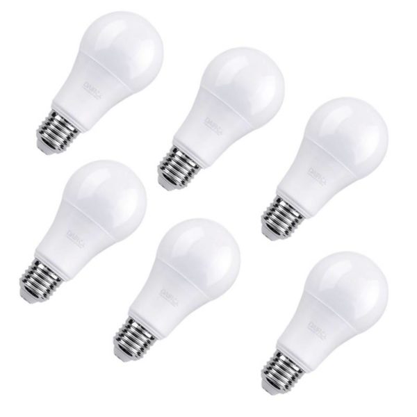 Pack 6 Ampolletas LED Luz Cálida 7.5W 780LM