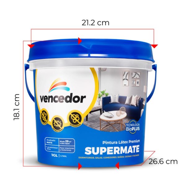 Supermate Antibacterial Base Lleno 1 GL - Imagen 4